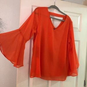 Orange blouse